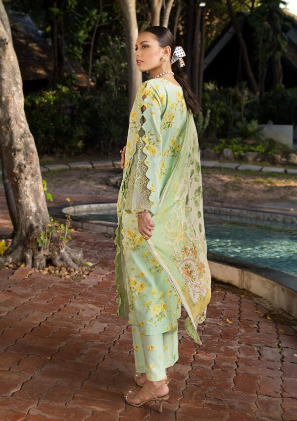 (product) Elaf Digital Printed Lawn Esl-06b Majestic Nova 3 Piece Suit Cultural Outfit 2024