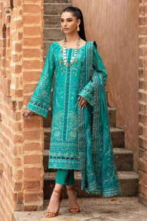 (product) Gulaal Embroidered Lawn Ciana 3 Piece Suit Cultural Outfit 2024