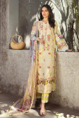 (product) Elaf Embroidered Lawn Esl-02a Pixie Dust 3 Piece Suit Cultural Outfit 2024
