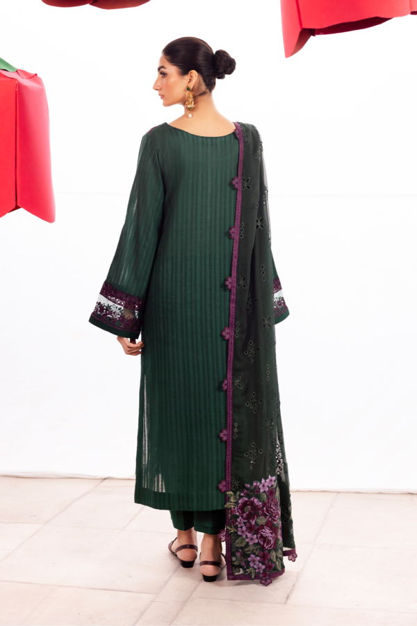 (product) Iznik Textured Lawn Dl-02 3 Piece Suit Cultural Outfit 2024