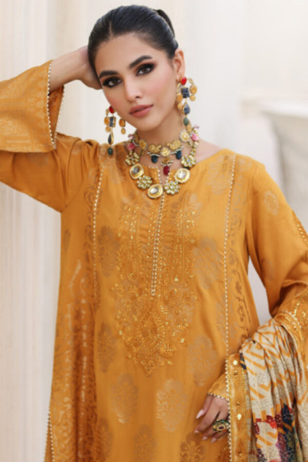 (product) Charizma Malhaar CMW 05 Embroidered Staple Jacquard Collection Vol 1