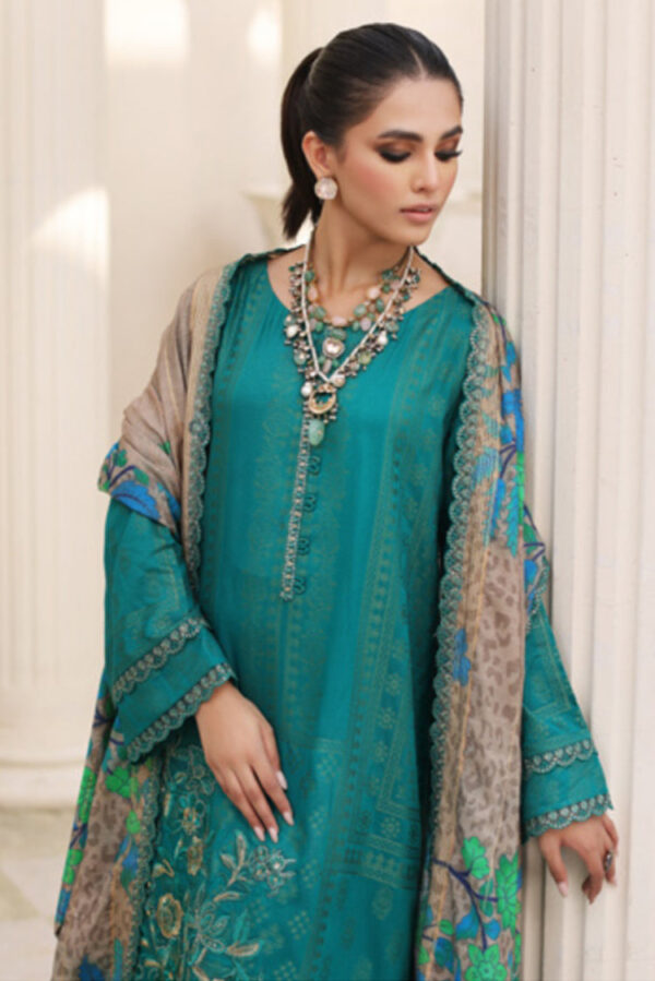 (product) Charizma Malhaar CMW 06 Embroidered Staple Jacquard Collection Vol 1
