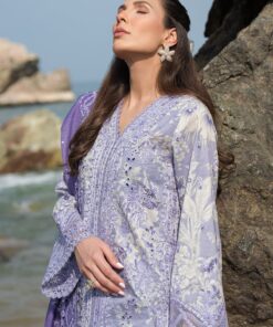  Afrozeh Summer Together Lawnkari Wisteria
Lawn Collection 24
