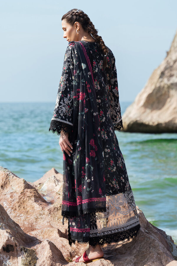 (product) Afrozeh Embroidered Lawn Levana 3 Piece Suit Cultural Outfit 2024