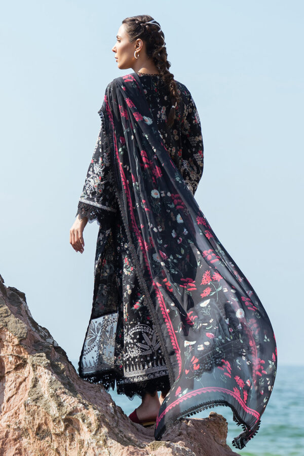 (product) Afrozeh Embroidered Lawn Levana 3 Piece Suit Cultural Outfit 2024