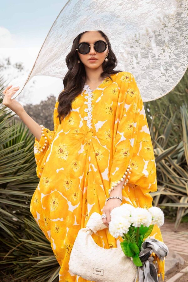 (product) Maria B Printed Lawn Mpt-2112-B 3 Piece Suit Cultural Outfit 2024