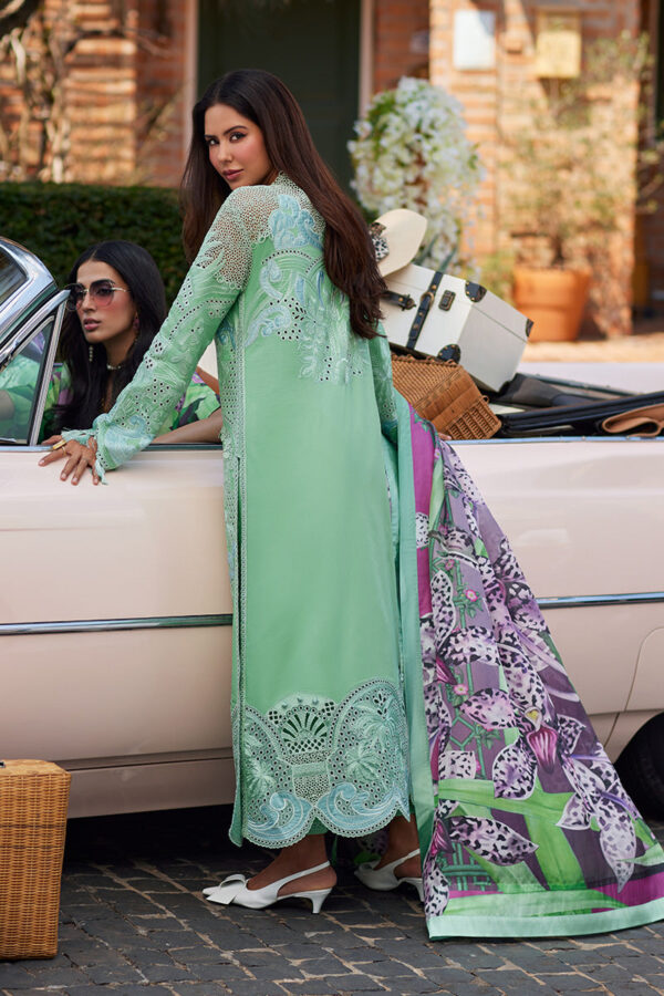 (product) Mushq Embroidered Lawn Piazza Panache 3 Piece Suit Cultural Outfit 2024