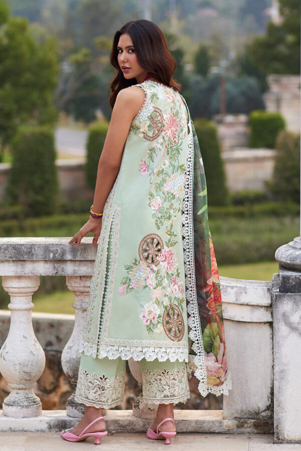 (product) Mushq Embroidered Lawn Ravenna Romance 3 Piece Suit Cultural Outfit 2024