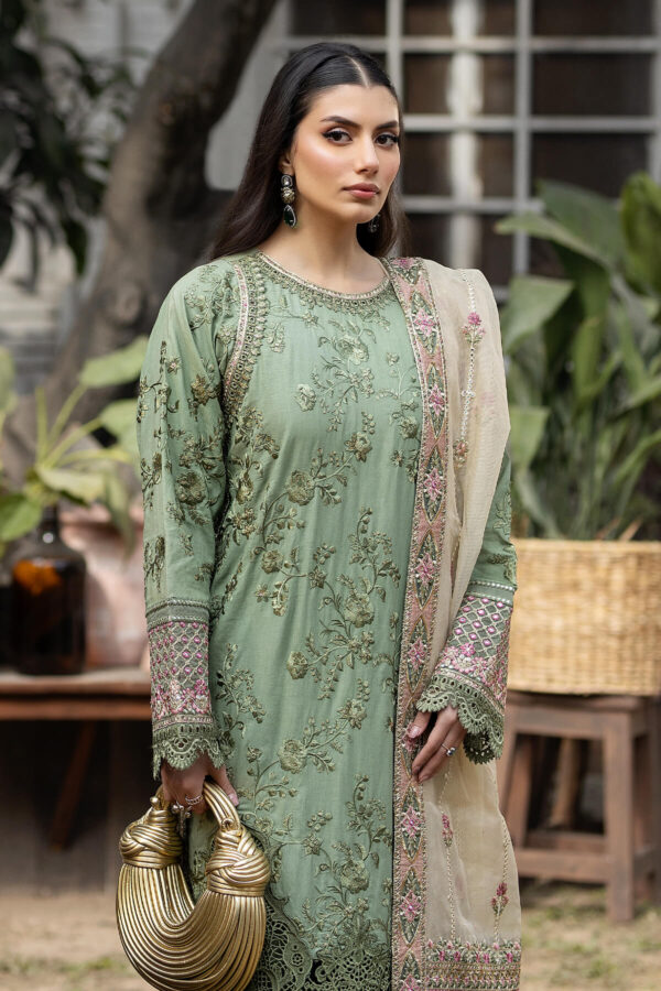 (product) Imrozai Embroidered Lawn S.L 51 Amaani 3 Piece Suit Cultural Outfit 2024