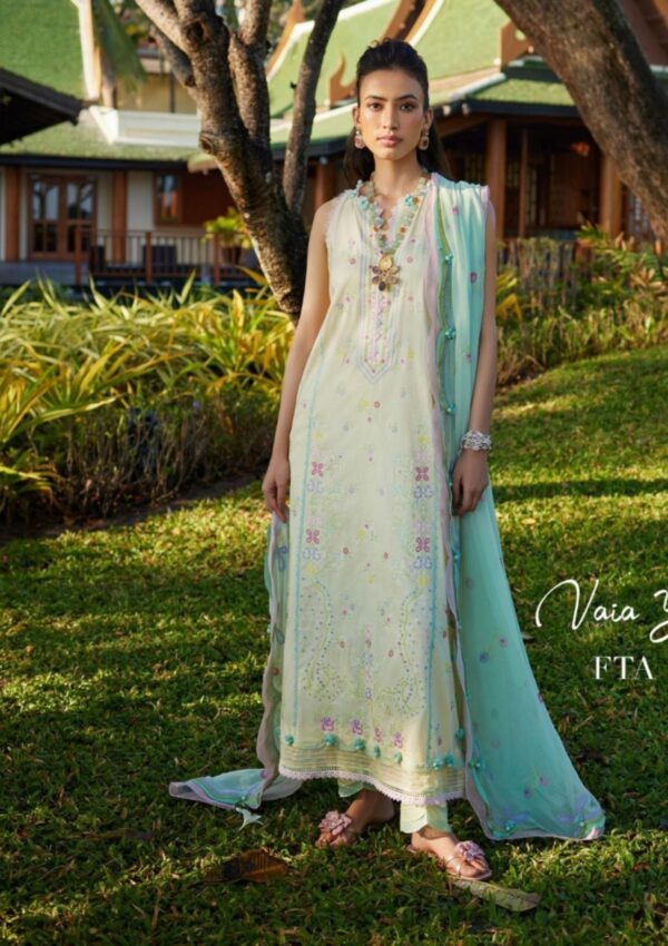 Farah Talib Aziz Suay Vaia Yellow FTA-12
Lawn Collection 24