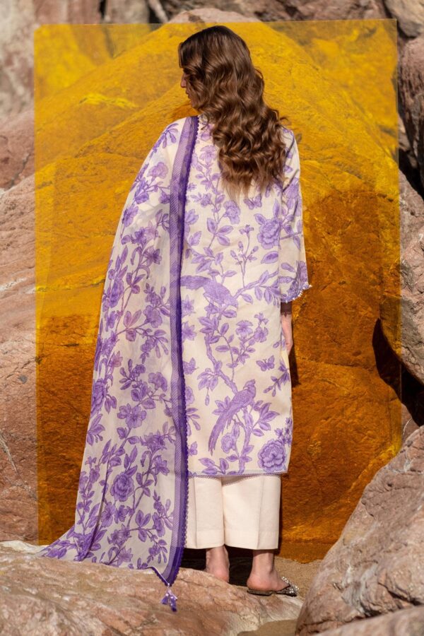 (product) Sana Safinaz Digital Printed Lawn H241-001b-3ci 3 Piece Suit Cultural Outfit 2024