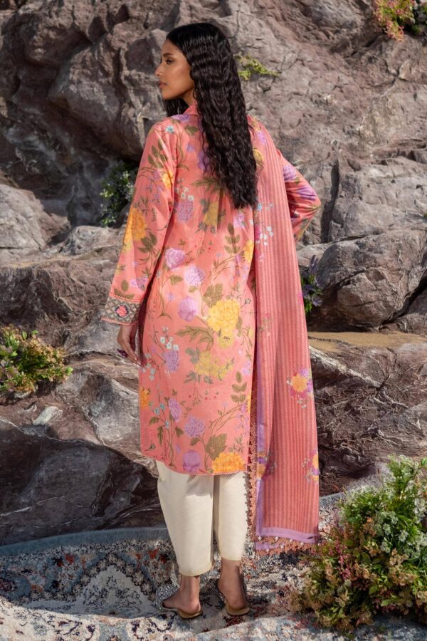 (product) Sana Safinaz Digital Printed Lawn H241-007a-2s 3 Piece Suit Cultural Outfit 2024