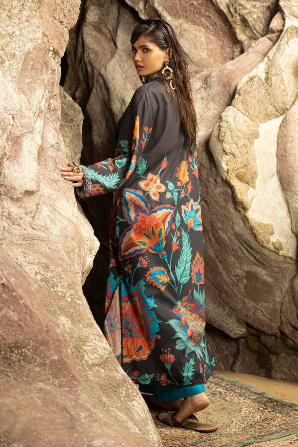 (product) Sana Safinaz Digital Printed Lawn H241-011a-2c 3 Piece Suit Cultural Outfit 2024