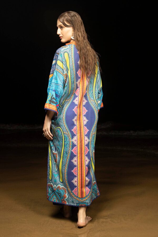(product) Sana Safinaz Digital Printed Lawn H241-012b-2c 3 Piece Suit Cultural Outfit 2024
