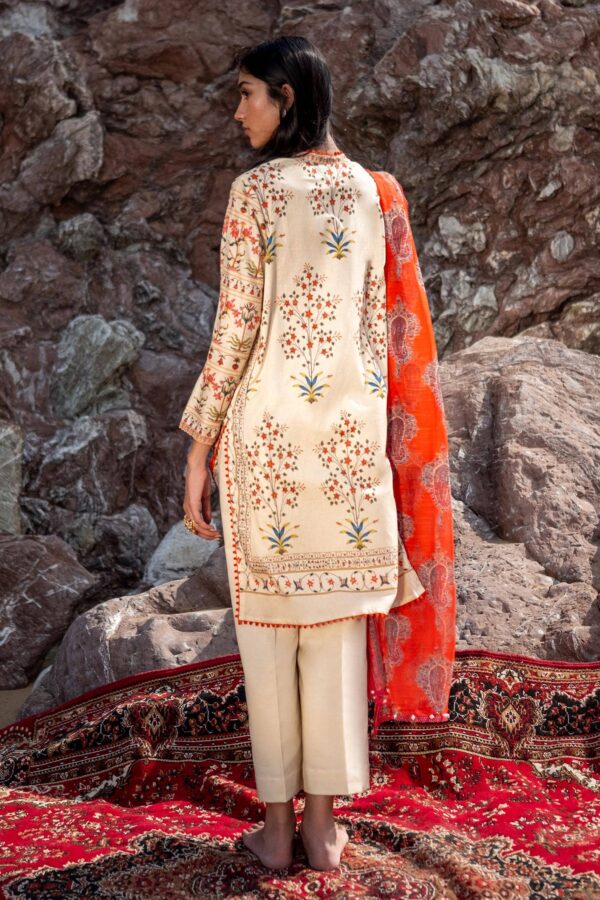 (product) Sana Safinaz Digital Printed Lawn H241-023a-2dd 3 Piece Suit Cultural Outfit 2024