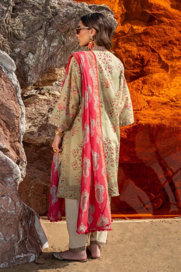 (product) Sana Safinaz Digital Printed Lawn H241-023b-2dd 3 Piece Suit Cultural Outfit 2024