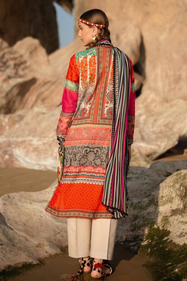 (product) Sana Safinaz Digital Printed Lawn H241-024b-2i 3 Piece Suit Cultural Outfit 2024