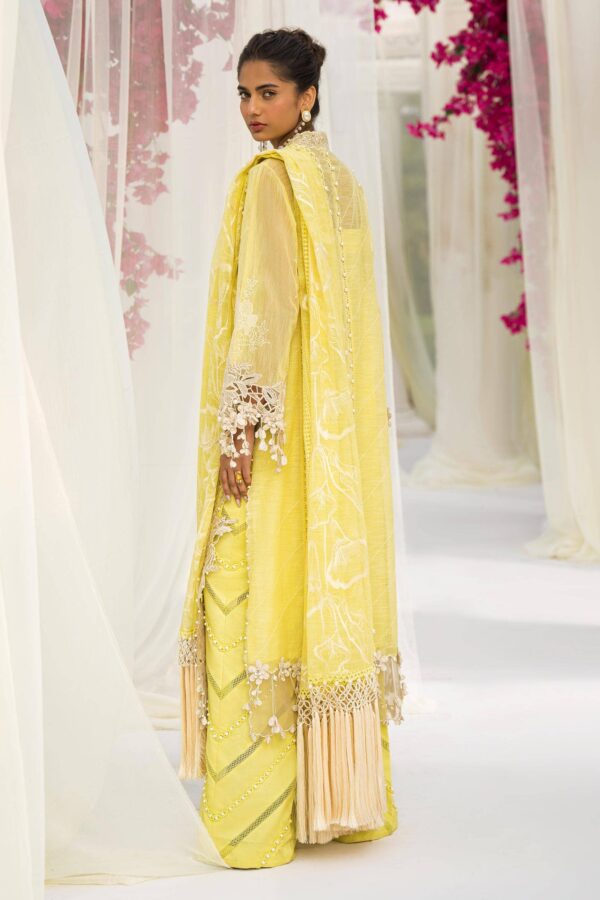 (product) Sana Safinaz Embroidered Lawn L241-010a-3cv 3 Piece Suit Cultural Outfit 2024