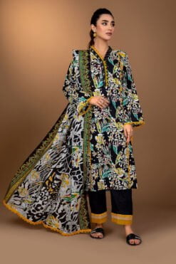 Safwa Fine ICS-26 Printed Doria Lawn 3Pc Suit Collection 2024