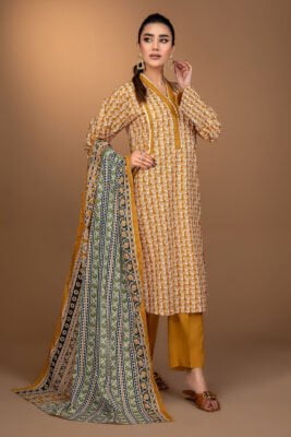Safwa Fine ICS-16 Printed Doria Lawn 3Pc Suit Collection 2024