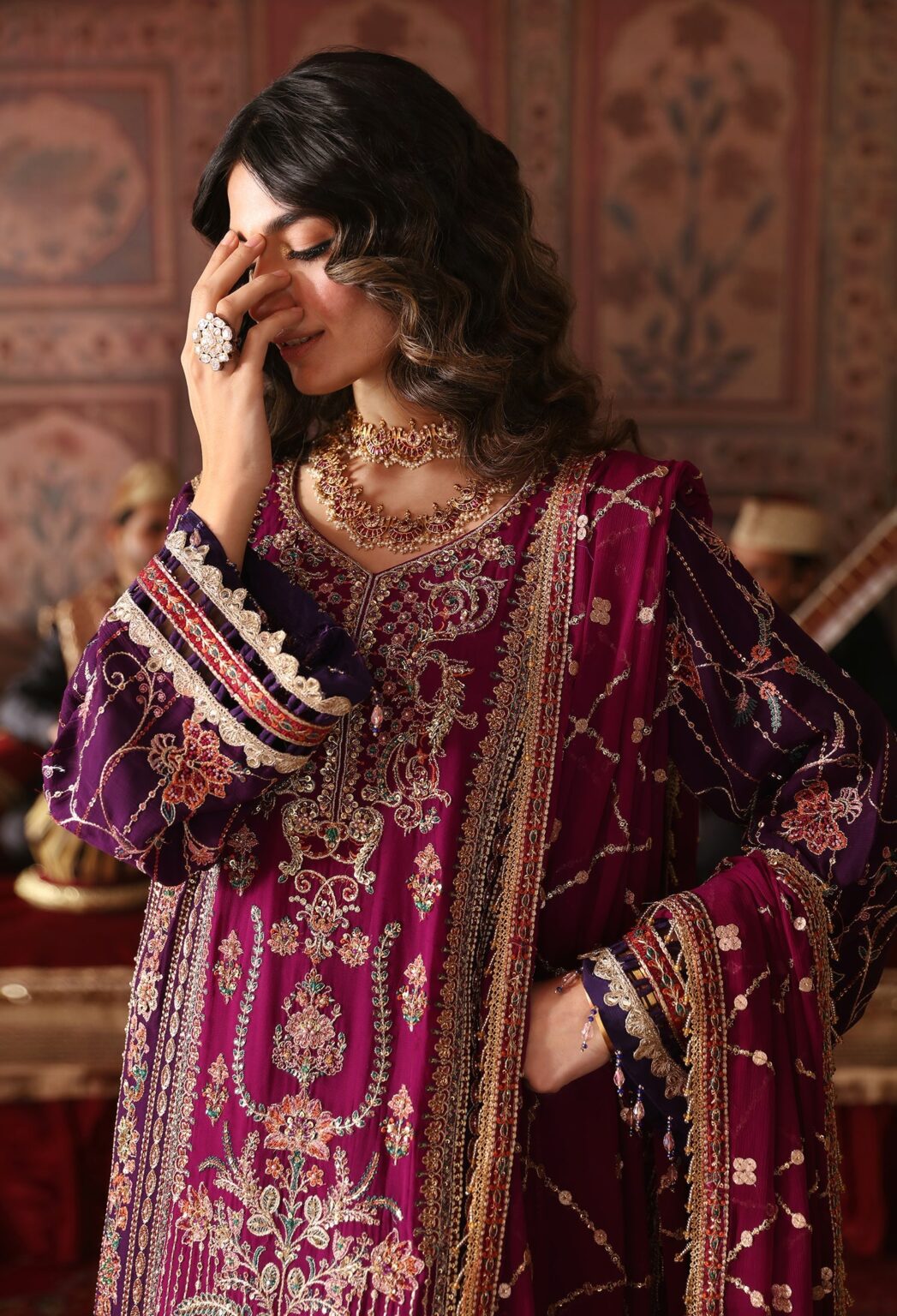 Emaan Adeel Gh-01 Embroidered Chiffon 3Pc Suit Collection 2024