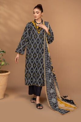 Safwa Fine ICS-33 Printed Doria Lawn 3Pc Suit Collection 2024