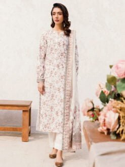Motifz Digital 4542-Mehjbeen Printed Lawn 3Pc Suit Collection 2024
