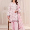 Motifz Digital 4544-Afshaan Printed Lawn 3Pc Suit Collection 2024