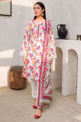Motifz Digital 4602-ZOHA Printed Lawn 3Pc Suit Collection 2024