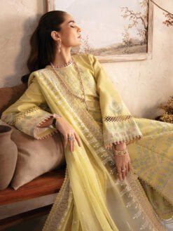Afrozeh Cascade - Liliana Embroidered Luxury Lawn 3Pc Suit Collection 2024