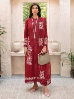 Afrozeh Cascade - Emery Embroidered Luxury Lawn 3Pc Suit Collection 2024