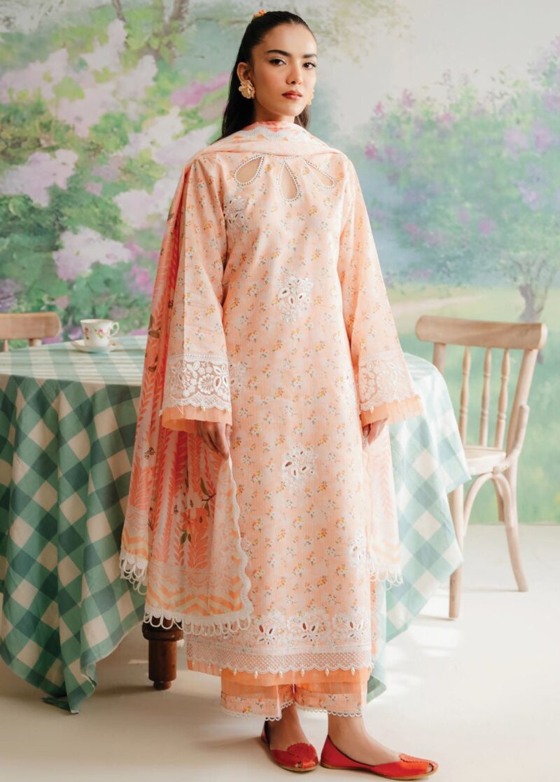 Afrozeh Al-24-V1-10 Floral Charm Embroidered Lawn Collection 2024