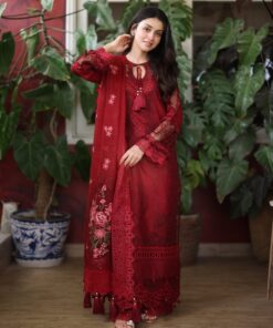 Saad Shaikh Lamour D-07 ROSE Lamour Embroidered Luxury Lawn Collection 2024