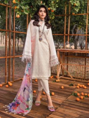 Gul Ahmed BCT-42001 Premium Embroidered Lawn 3Pc Suit Collection 2024