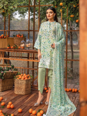 Gul Ahmed BCT-42005 Premium Embroidered Lawn 3Pc Suit Collection 2024