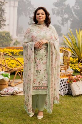 Gul Ahmed BM-42013 Mothers Printed Lawn 3Pc Suit Collection 2024