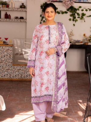 Gul Ahmed BM-42023 Printed Lawn 3Pc Suit Collection 2024