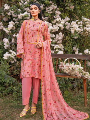 Gul Ahmed BM-42002 Premium Printed Lawn 3Pc Suit Collection 2024