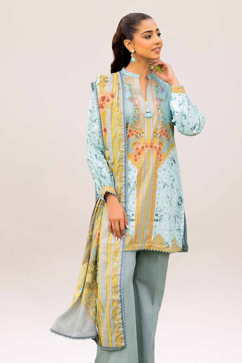 Gul Ahmed CL-42049B Printed Lawn 3Pc Suit Collection 2024