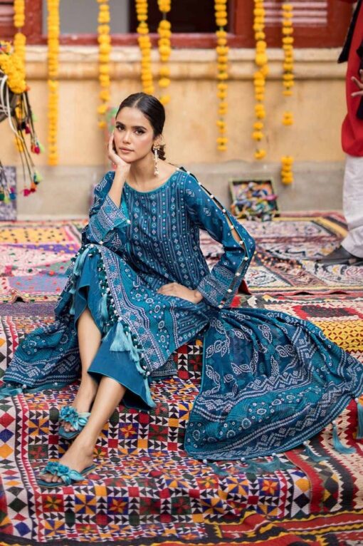 Gul Ahmed Cl-42060B Chunri Embroidered Lawn 3Pc Suit Collection 2024