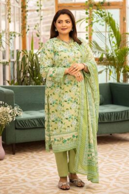 Gul Ahmed CL-42077B Mothers Printed Lawn 3Pc Suit Collection 2024