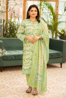 Gul Ahmed CL-42077B Mothers Printed Lawn 3Pc Suit Collection 2024