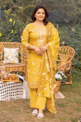 Gul Ahmed CL-42081 Mothers Embroidered Lawn 3Pc Suit Collection 2024