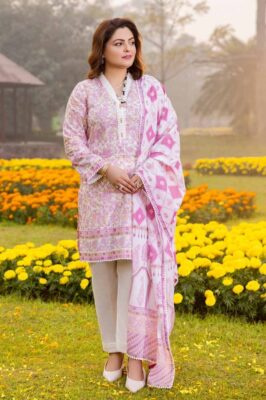 Gul Ahmed CL-42195A Mothers Printed Lawn 3Pc Suit Collection 2024