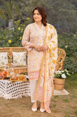 Gul Ahmed CL-42195B Mothers Printed Lawn 3Pc Suit Collection 2024