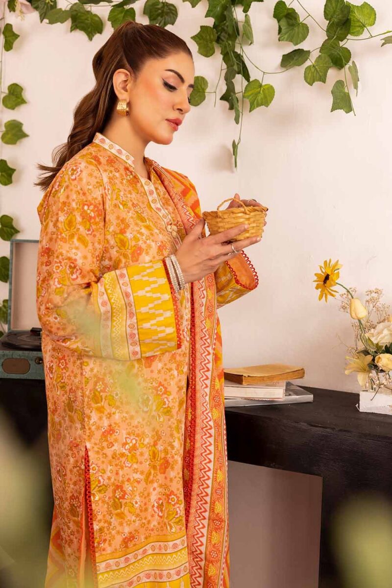 Gul Ahmed Cl-42299A Printed Lawn 3Pc Suit Collection 2024