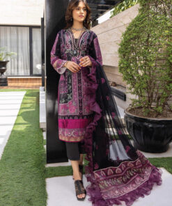 Humdum D-01 Embroidered Lawn 3Pc Suit Collection 2024