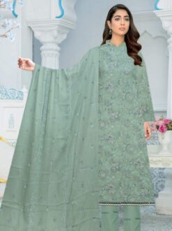 Ayla Zahra Allover D-01 Allover Embroidered Swiss 3Pc Collection 2024
