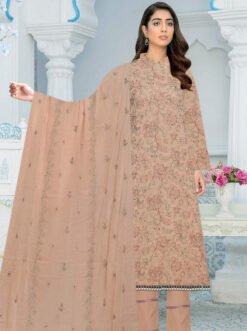Ayla Zahra Allover D-04 Allover Embroidered Swiss 3Pc Collection 2024