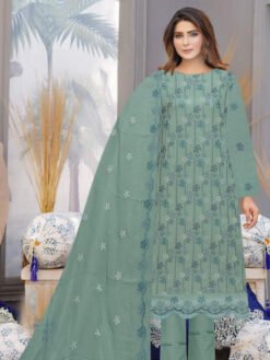 Ayla Zahra Allover D-07 Allover Embroidered Swiss 3Pc Collection 2024